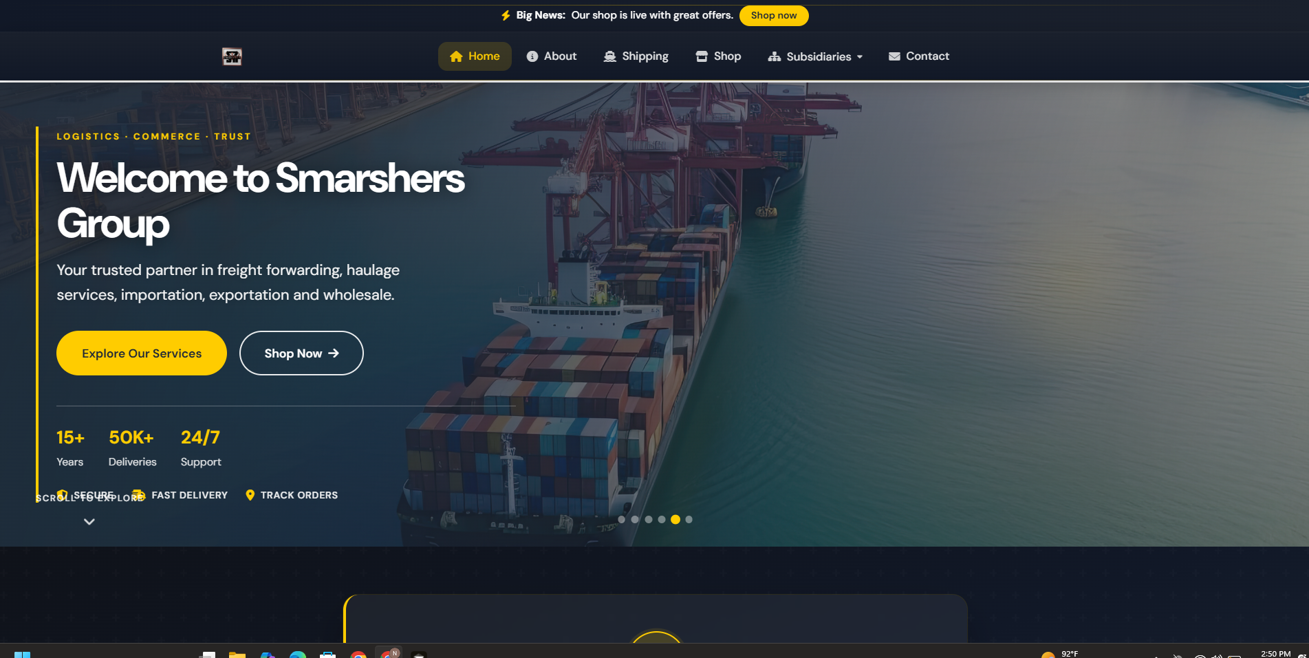 Smarshers Group Ecommerce Store